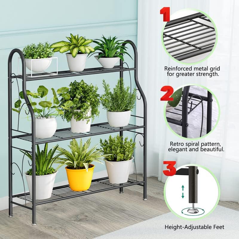 Metal Corner Plant Display Stand