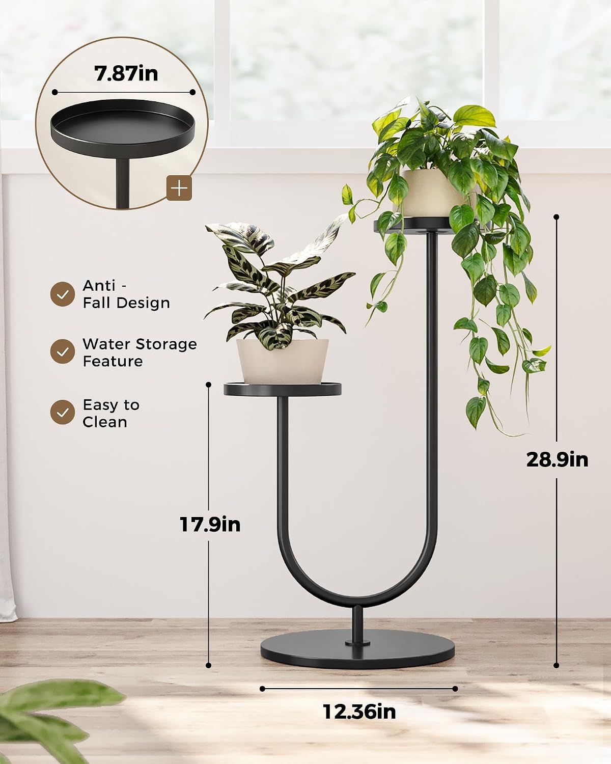 Metal Corner Plant Display Stand