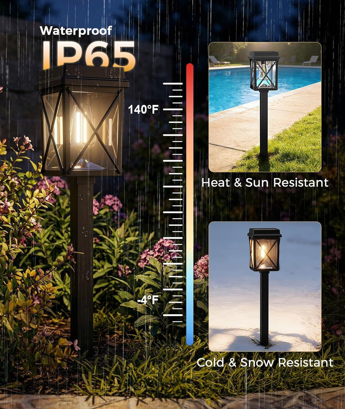 Bright Solar Outdoor Pathway Lights