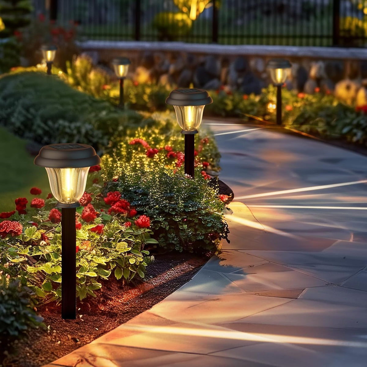 Stainless Solar Garden Pathway Lights