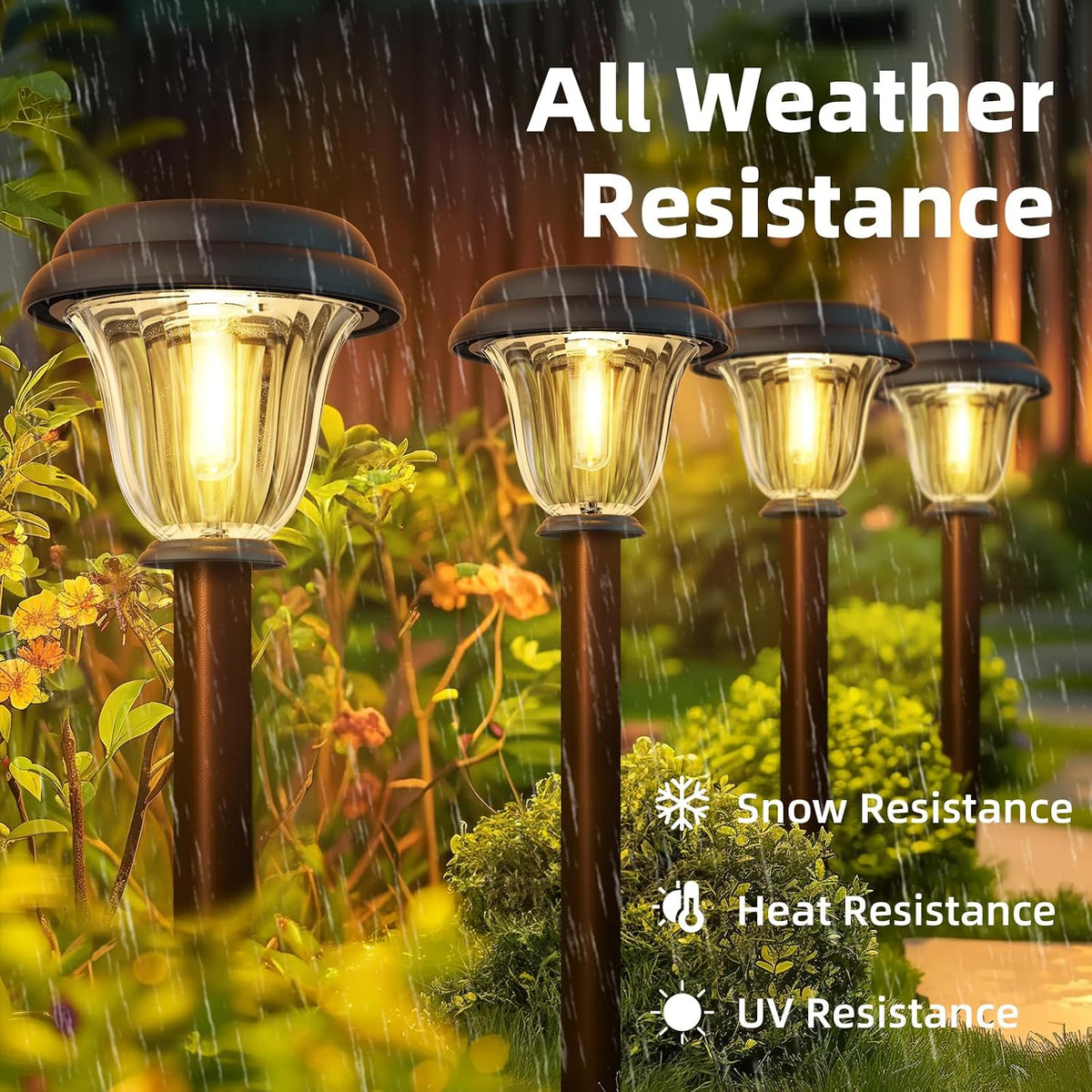 Stainless Solar Garden Pathway Lights