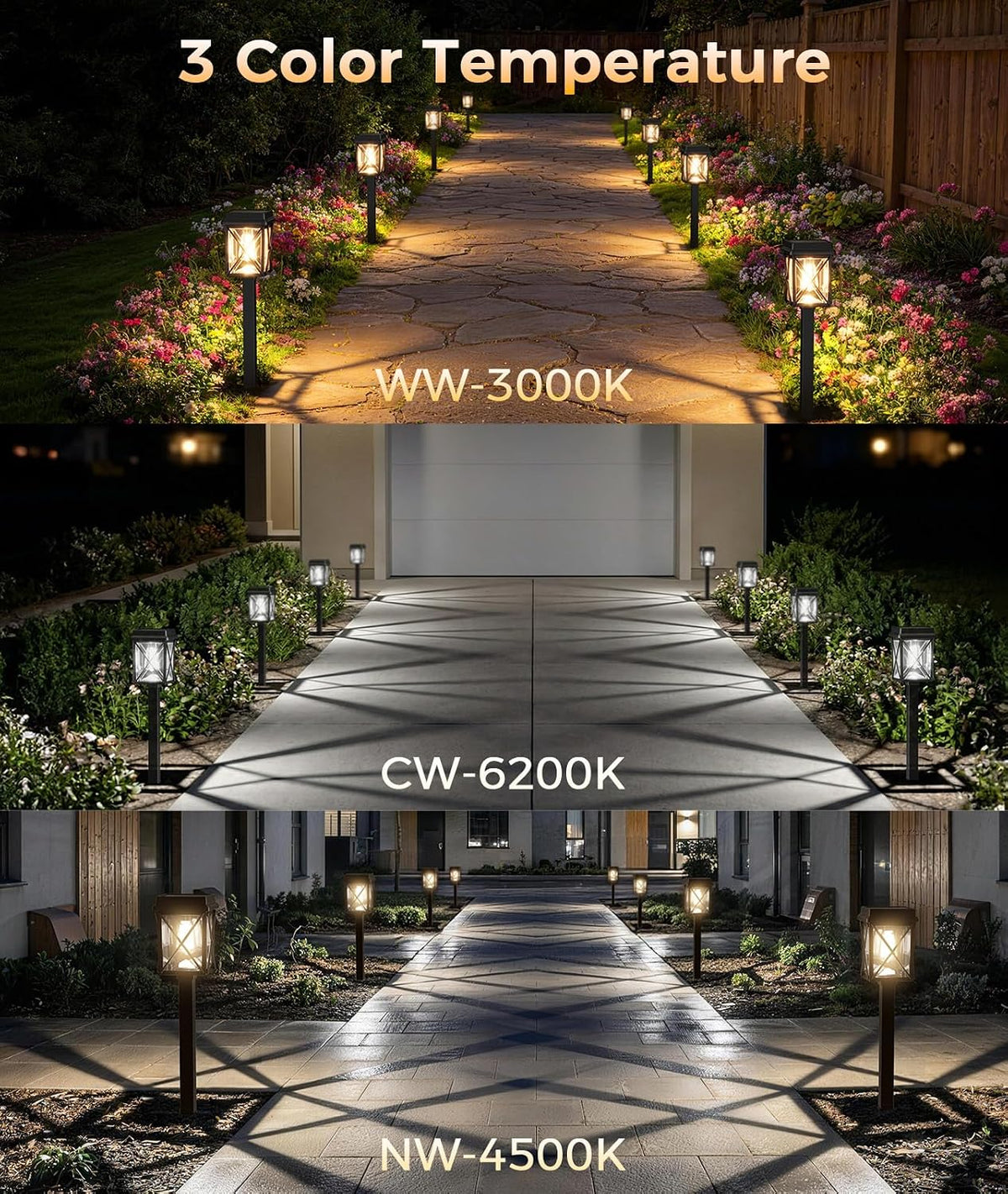 Bright Solar Outdoor Pathway Lights