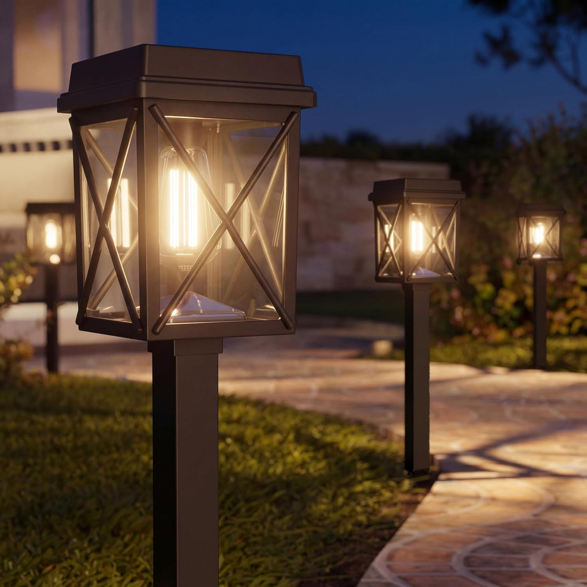 Bright Solar Outdoor Pathway Lights