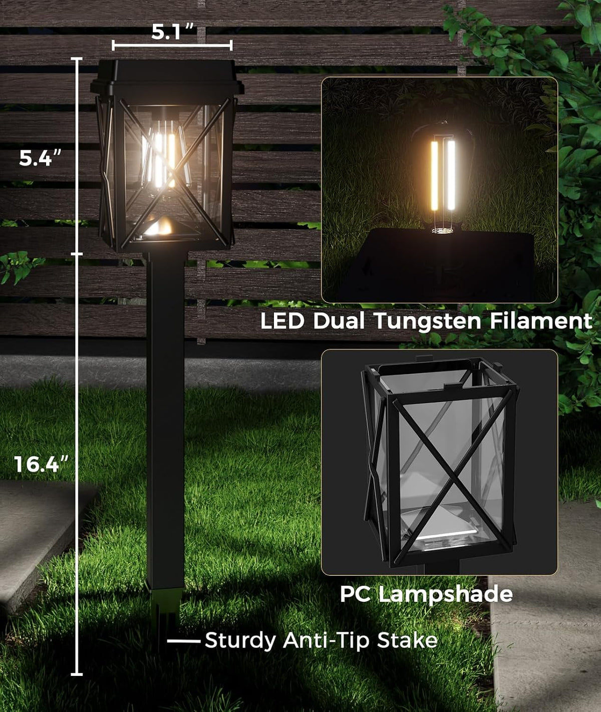 Bright Solar Outdoor Pathway Lights