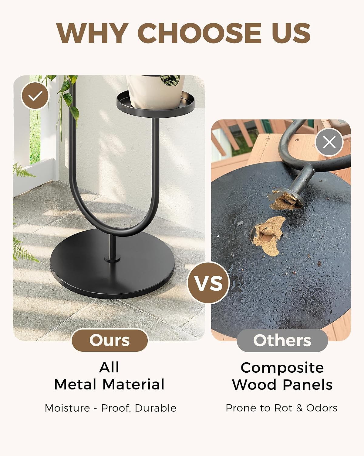 Metal Corner Plant Display Stand