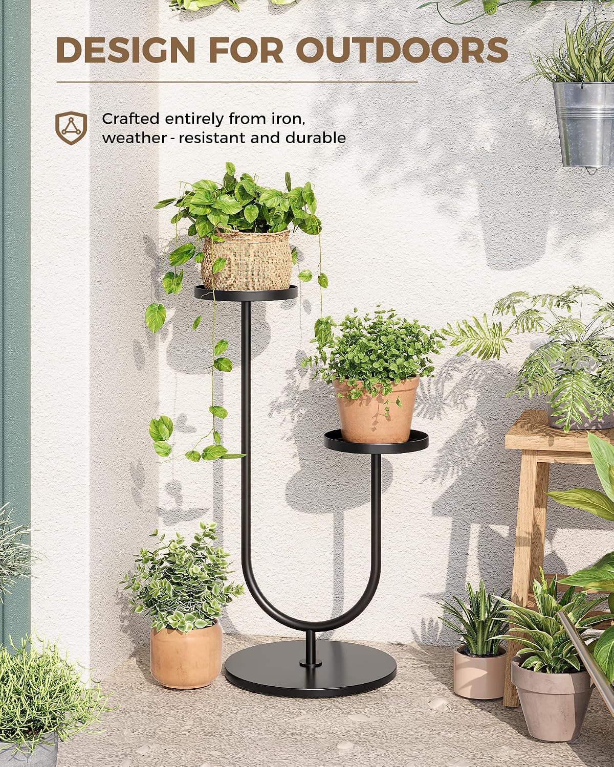 Metal Corner Plant Display Stand